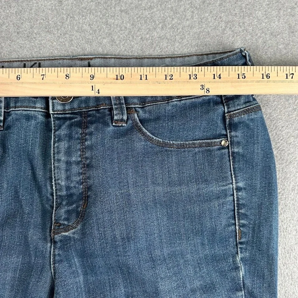 Calvin Klein Jeans Womens Bootcut Denim Pants Blue Wash Size 30 10 Western Rodeo